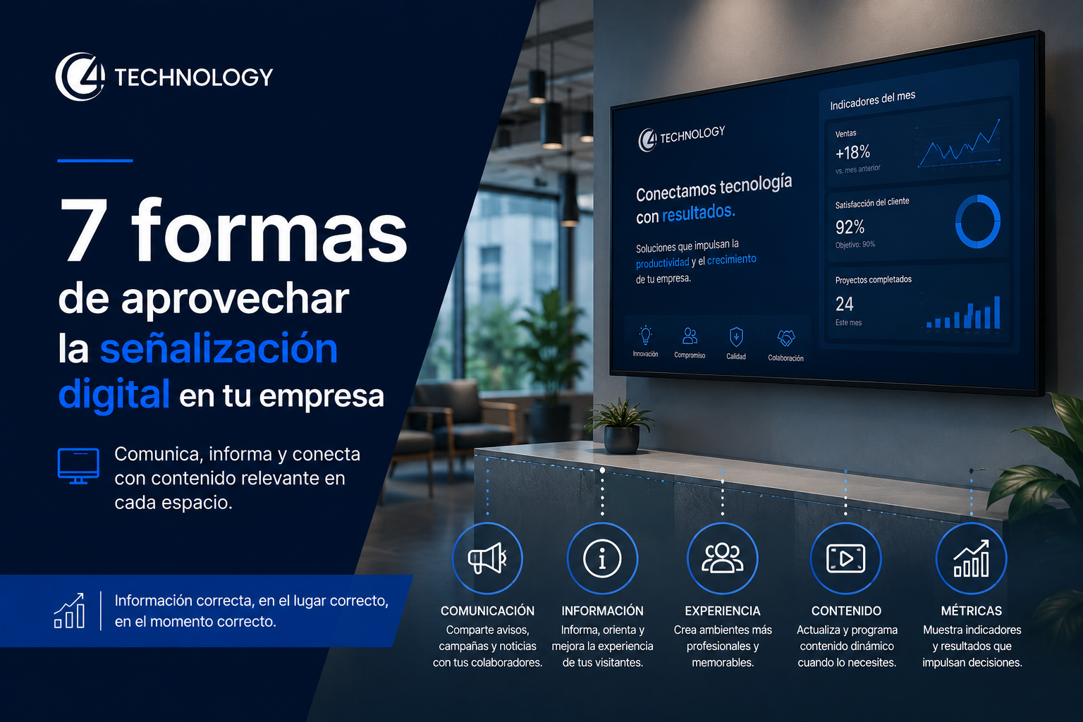 7 formas de aprovechar la señalización digital en tu empresa | G4 Technology