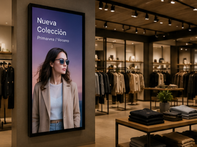 Pantallas profesionales para señalización digital en espacios comerciales | G4 Technology